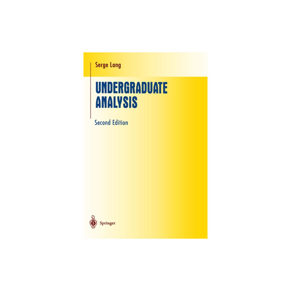 Springer-Verlag New York Inc. Undergraduate Analysis (inbunden, eng)