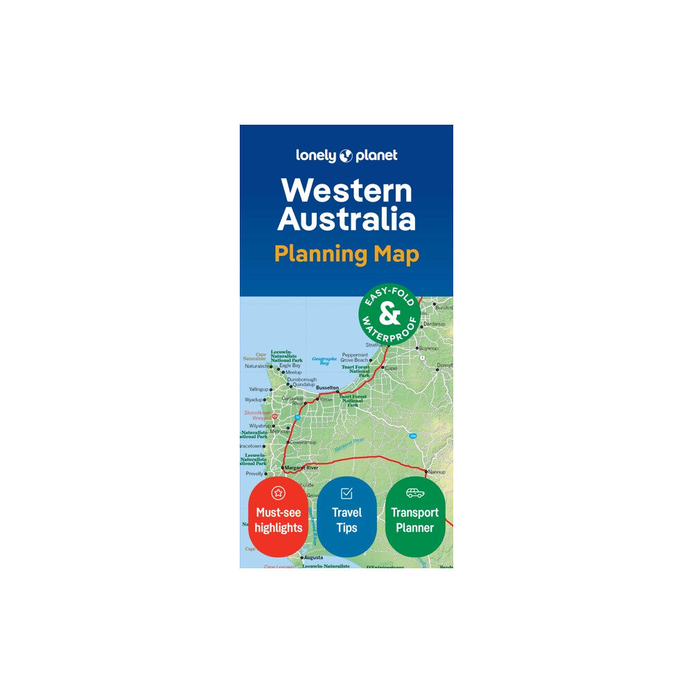 Lonely Planet Global Limited Lonely Planet Western Australia Planning Map