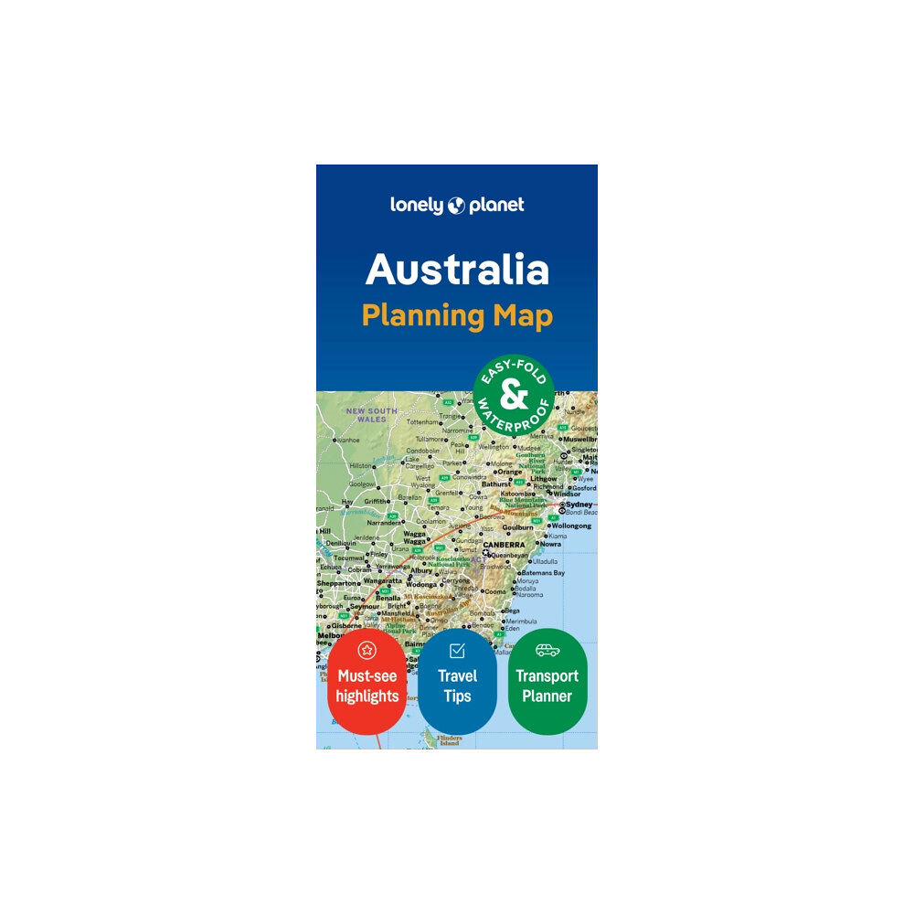 Lonely Planet Global Limited Lonely Planet Australia Planning Map