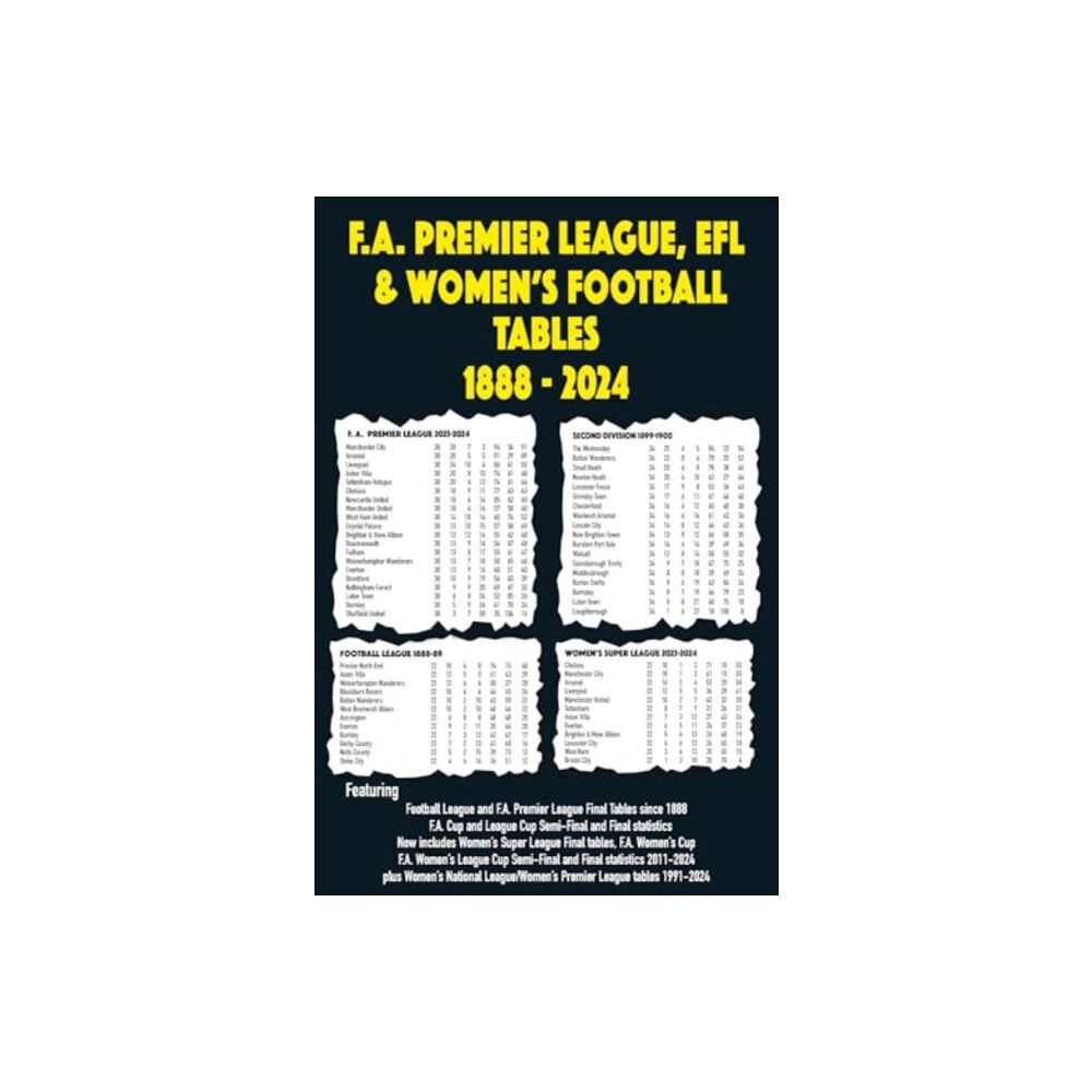 Soccer Books Ltd FA Premier League, EFL & Women's Football Tables 1888-2024 (häftad, eng)