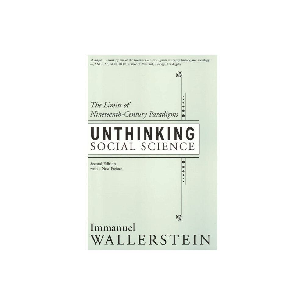 Temple University Press,U.S. Unthinking Social Science (häftad, eng)