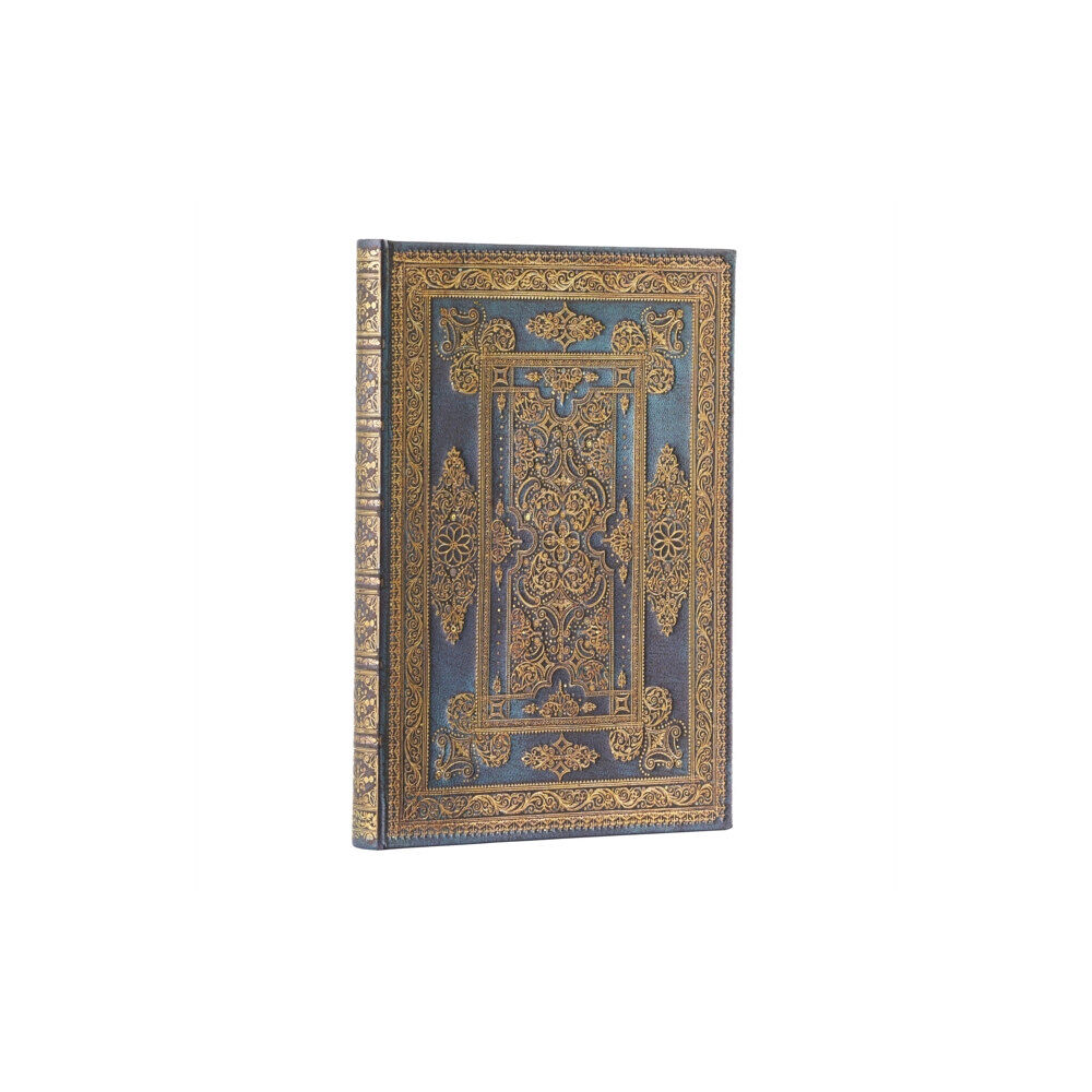 paperblanks Blue Luxe (Luxe Design) Midi Lined Hardback Journal (Elastic Band Closure) (inbunden, eng)