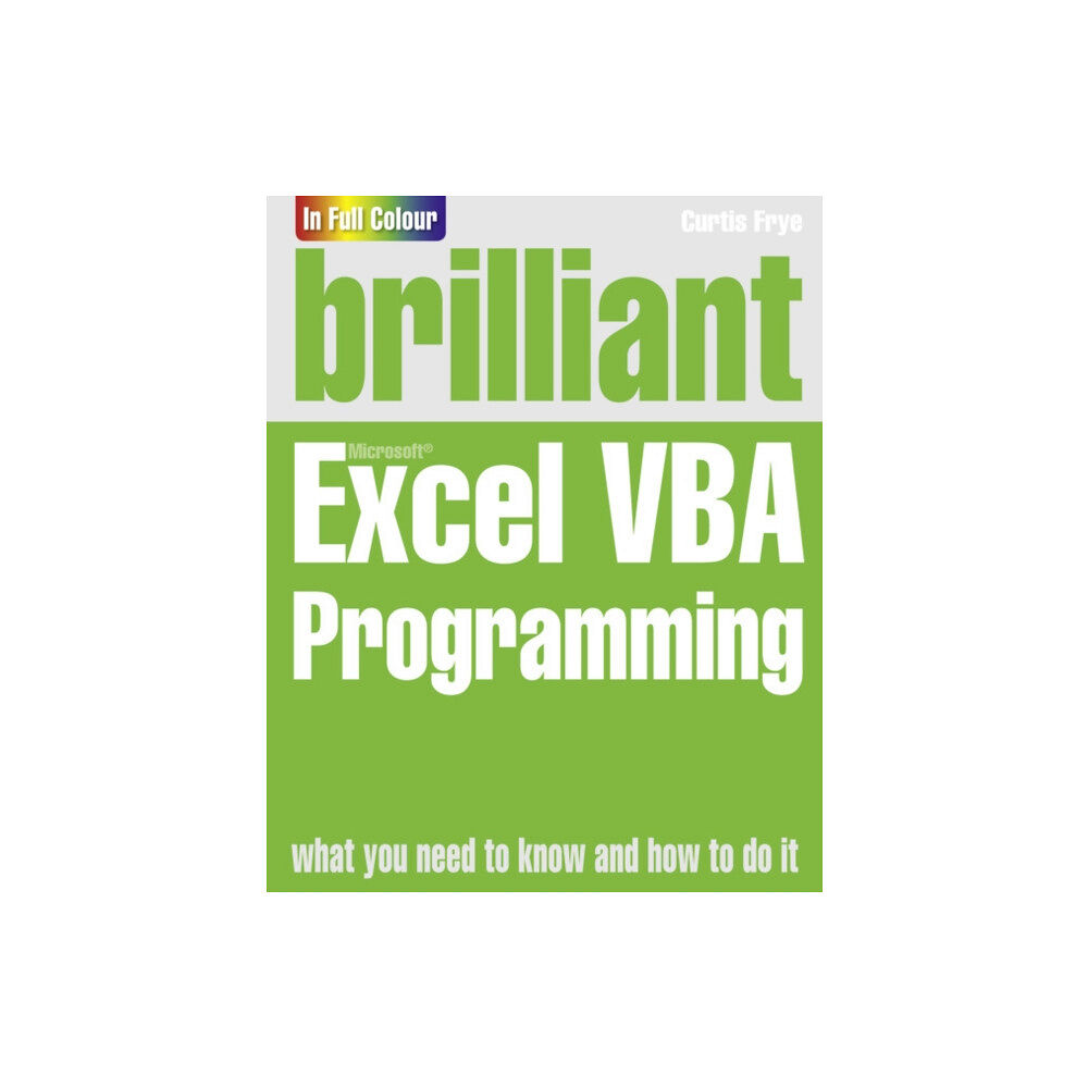 Pearson Education Limited Brilliant Excel VBA Programming (häftad, eng)