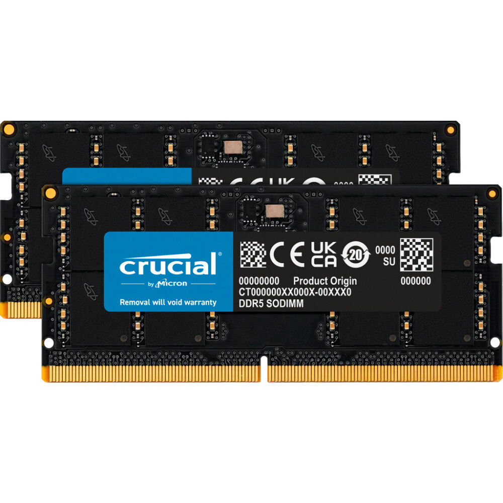 Crucial Crucial - DDR5 - sats - 64 GB: 2 x 32 GB - SO DIMM 262-pin / PC5-44800
