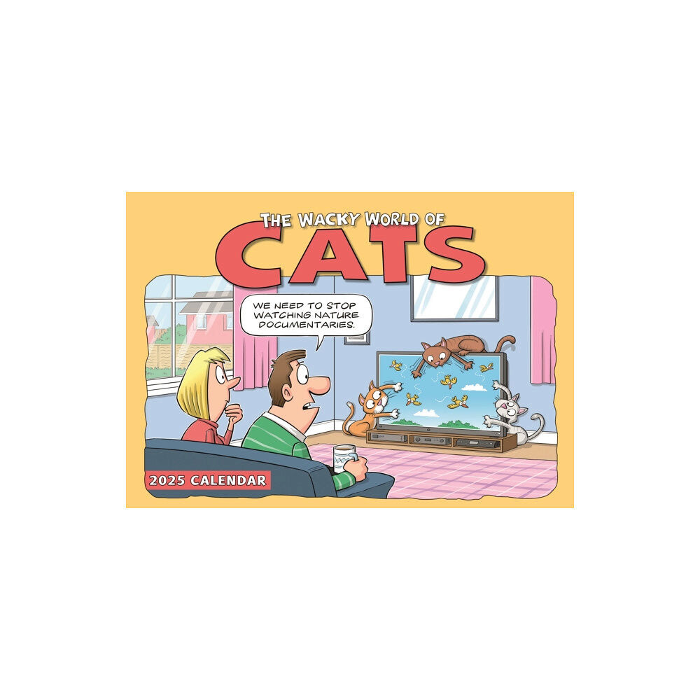 Carousel Calendars Cats, Wacky World A4 Calendar 2025 (häftad, eng)