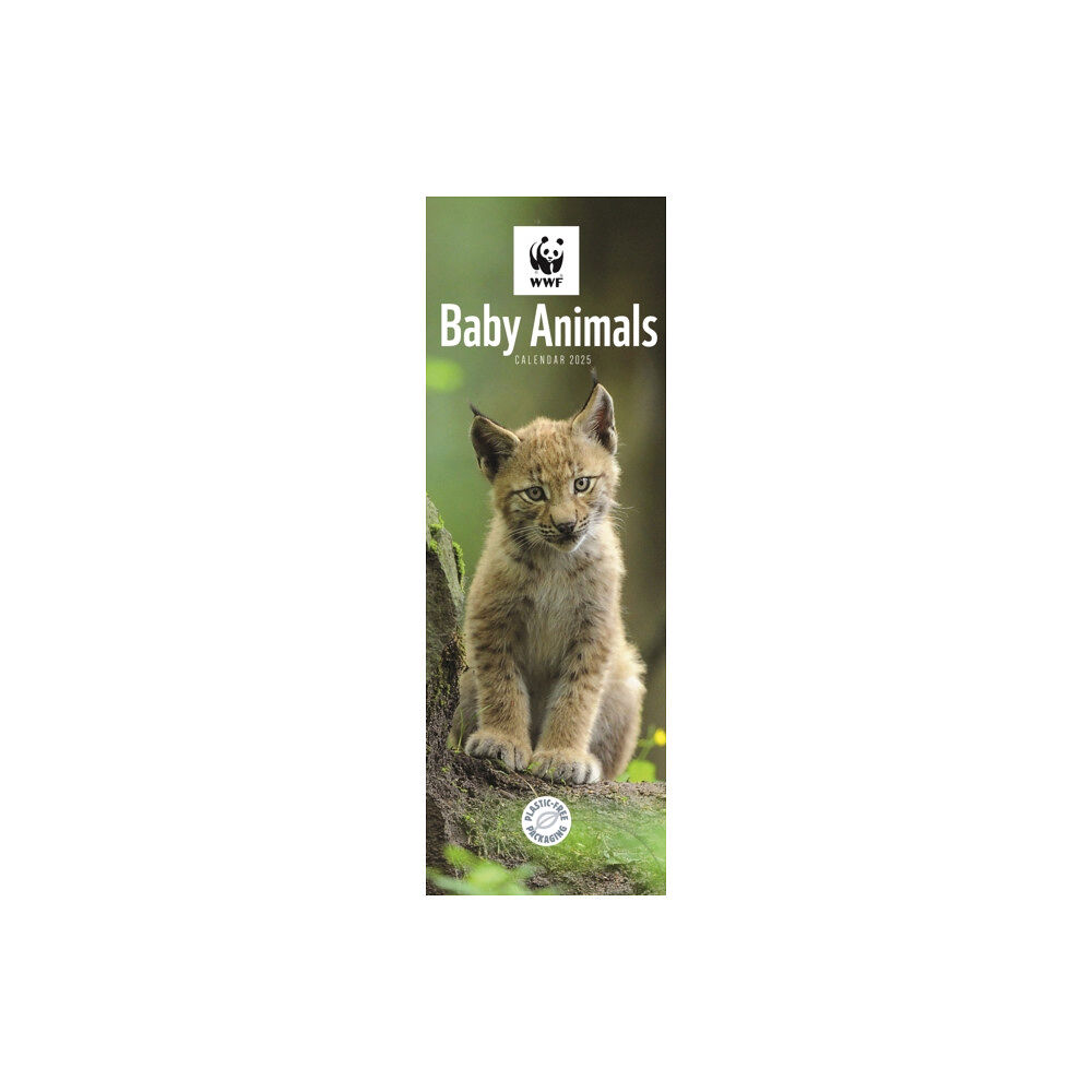 Carousel Calendars WWF Baby Animals Slim Calendar 2025 (häftad, eng)