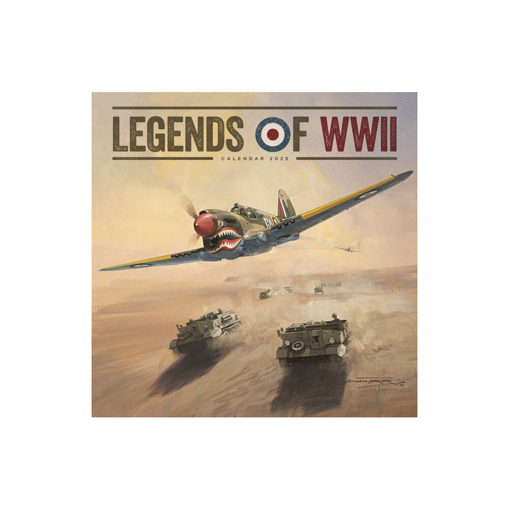 Carousel Calendars Legends of WWII Square Wall Calendar 2025 (häftad, eng)