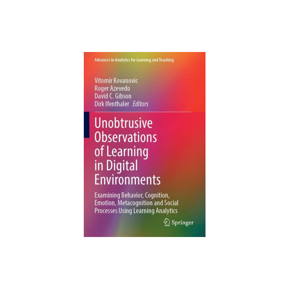 Springer International Publishing AG Unobtrusive Observations of Learning in Digital Environments (häftad, eng)