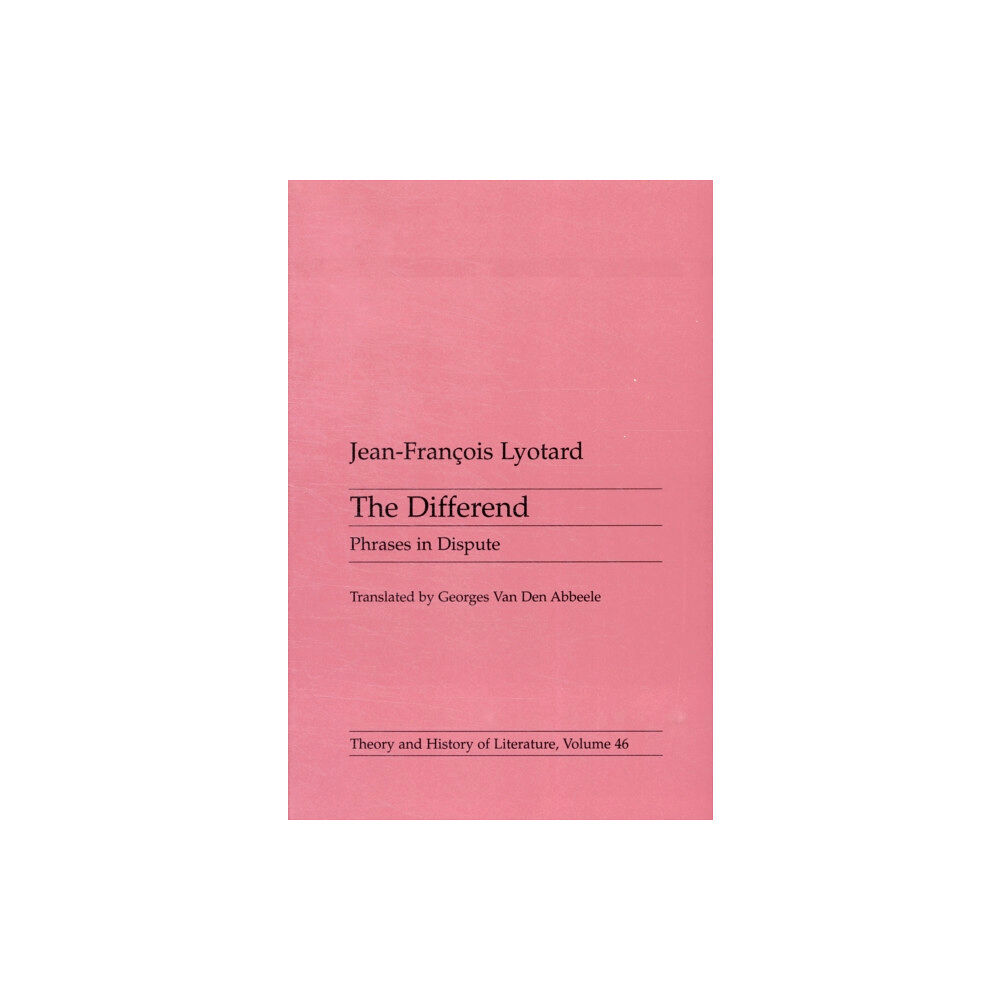 University of Minnesota Press Differend (häftad, eng)