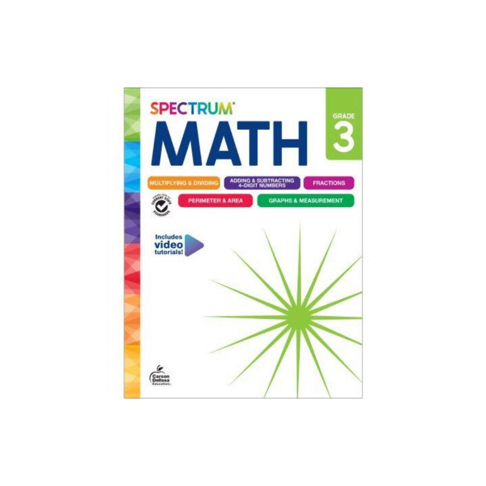 Carson Dellosa Spectrum Math Workbook Grade 3 (häftad, eng)