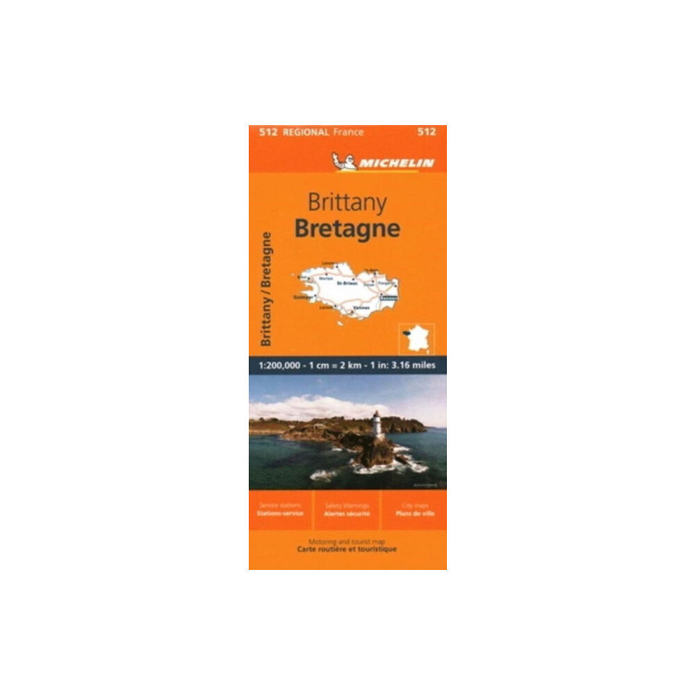 Michelin Editions Des Voyages Brittany - Michelin Regional Map 512