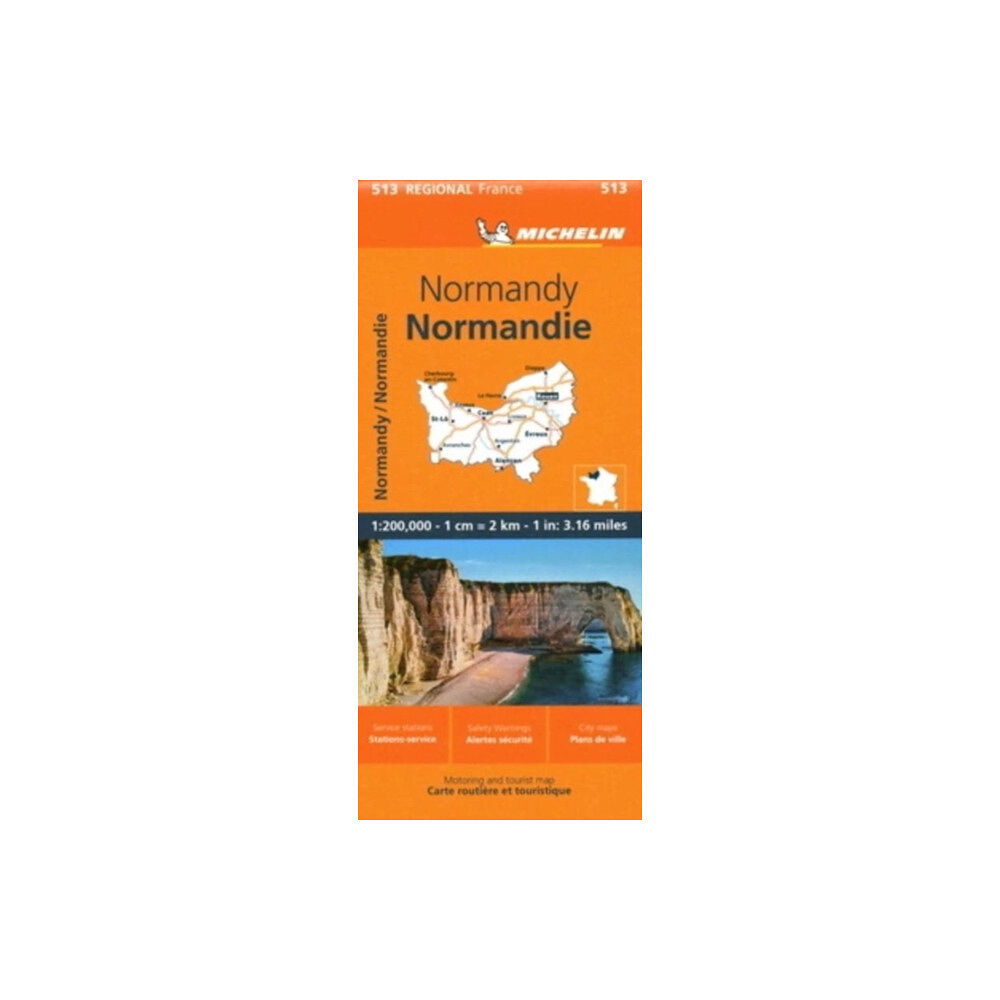 Michelin Editions Des Voyages Normandy - Michelin Regional Map 513