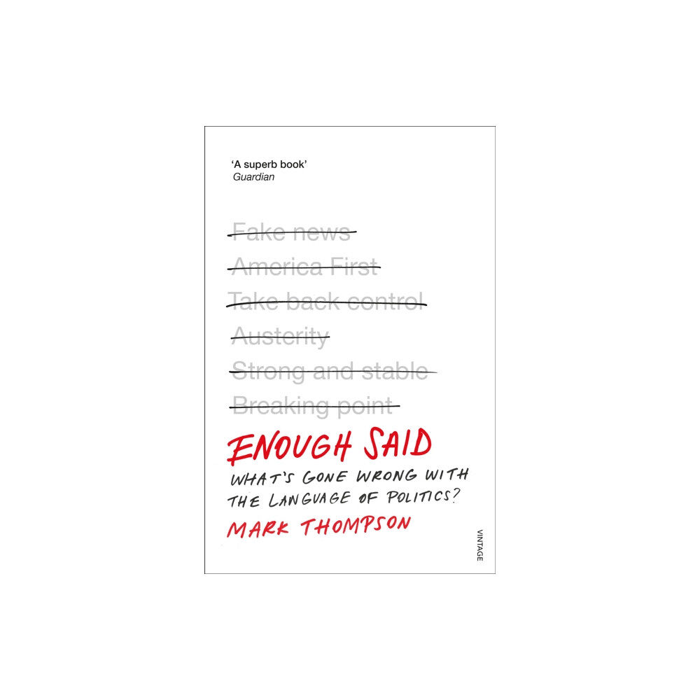 Vintage Publishing Enough Said (häftad, eng)