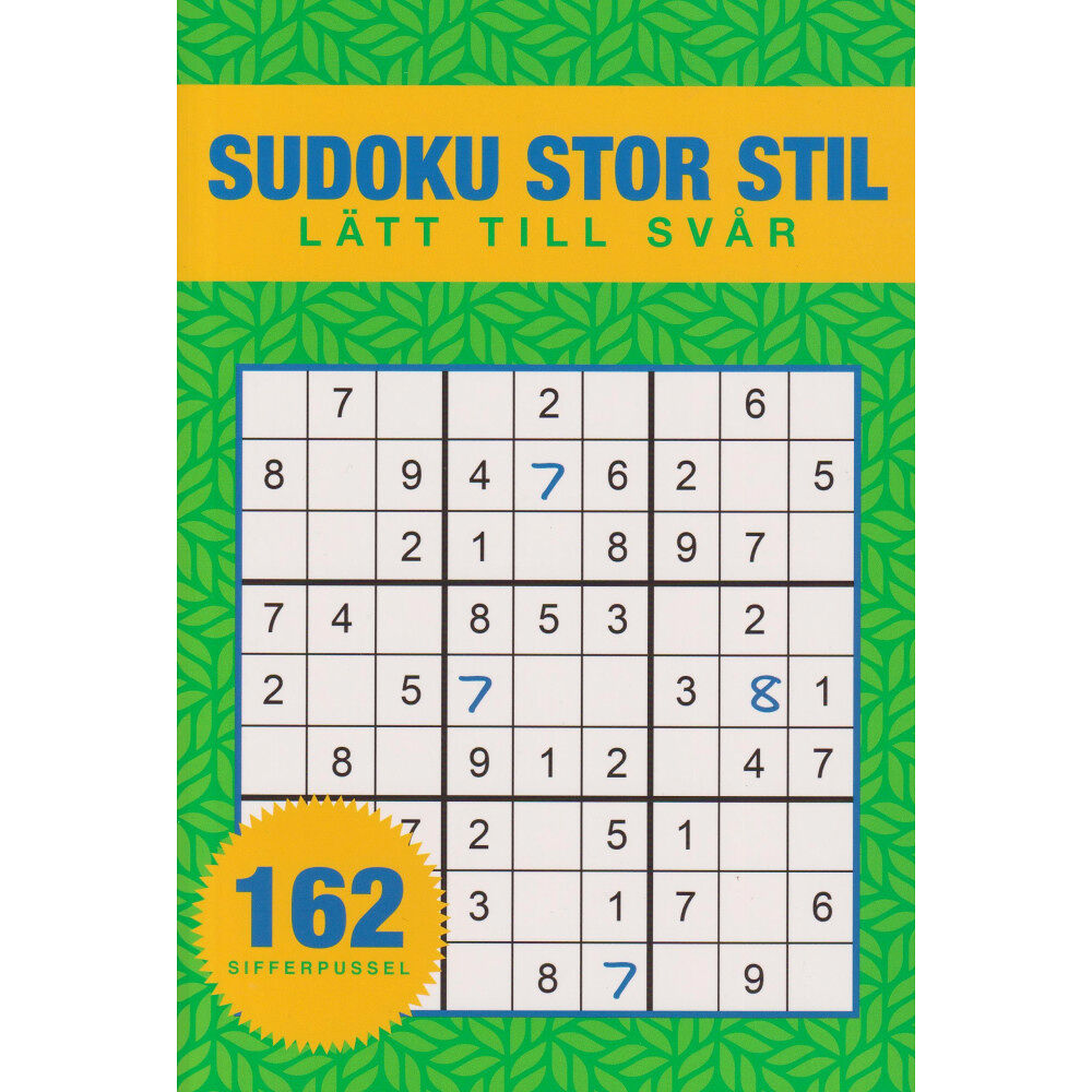 Barthelson Förlag Sudoku : Stor stil (häftad)