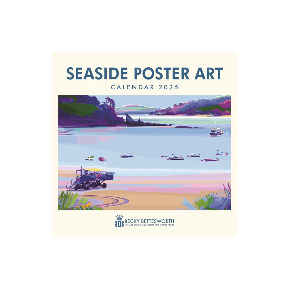 Carousel Calendars Seaside Poster Art by Becky Bettesworth Square Wall Calendar 2025 (häftad, eng)