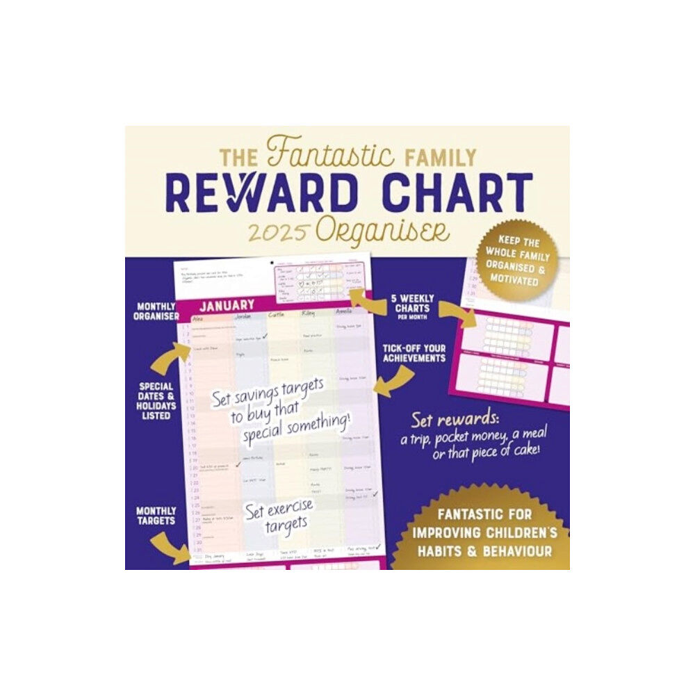 Carousel Calendars Family Reward Chart Organiser Planner Wall Calendar 2025 (häftad, eng)