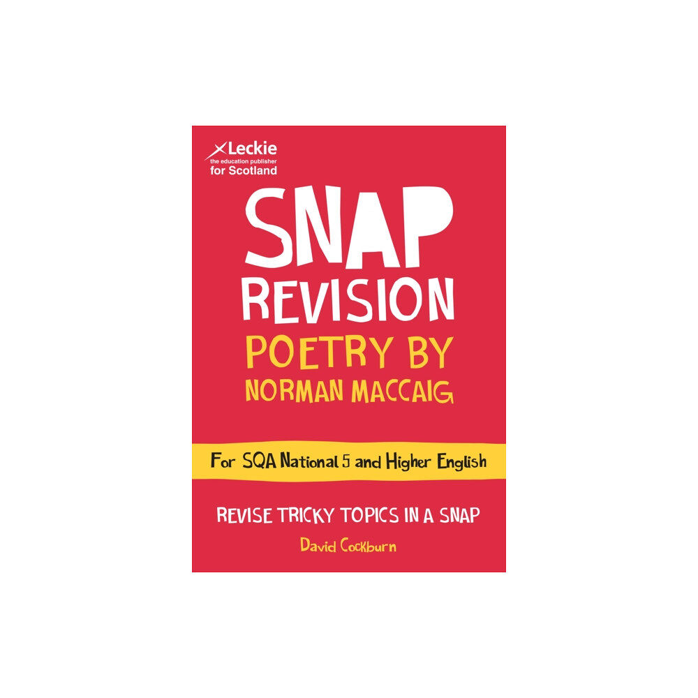 HarperCollins Publishers National 5/Higher English Revision: Poetry by Norman MacCaig (häftad, eng)