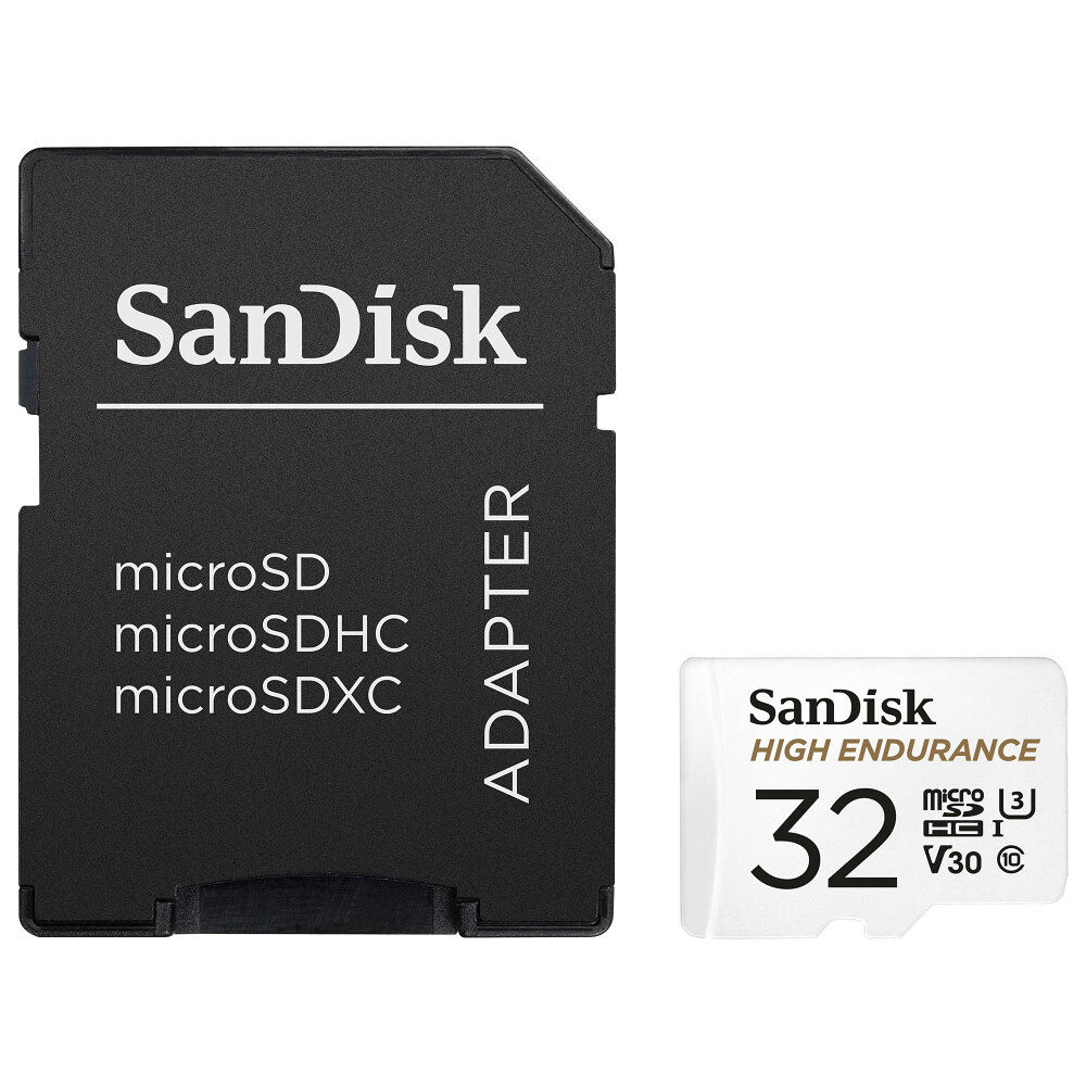 SANDISK MicroSDHC 32GB High Endurance med adapter