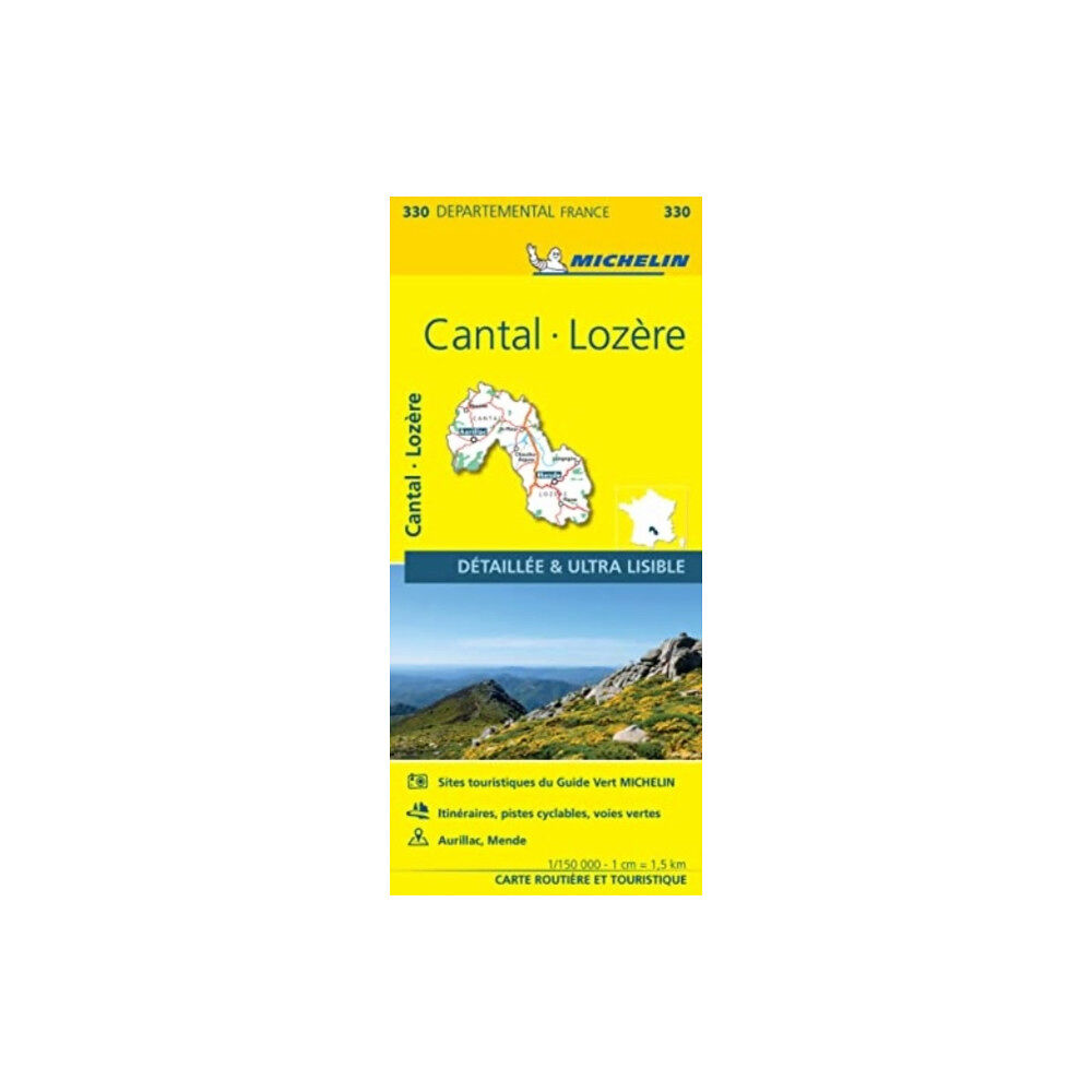 Michelin Editions Des Voyages Cantal, Lozire - Michelin Local Map 330