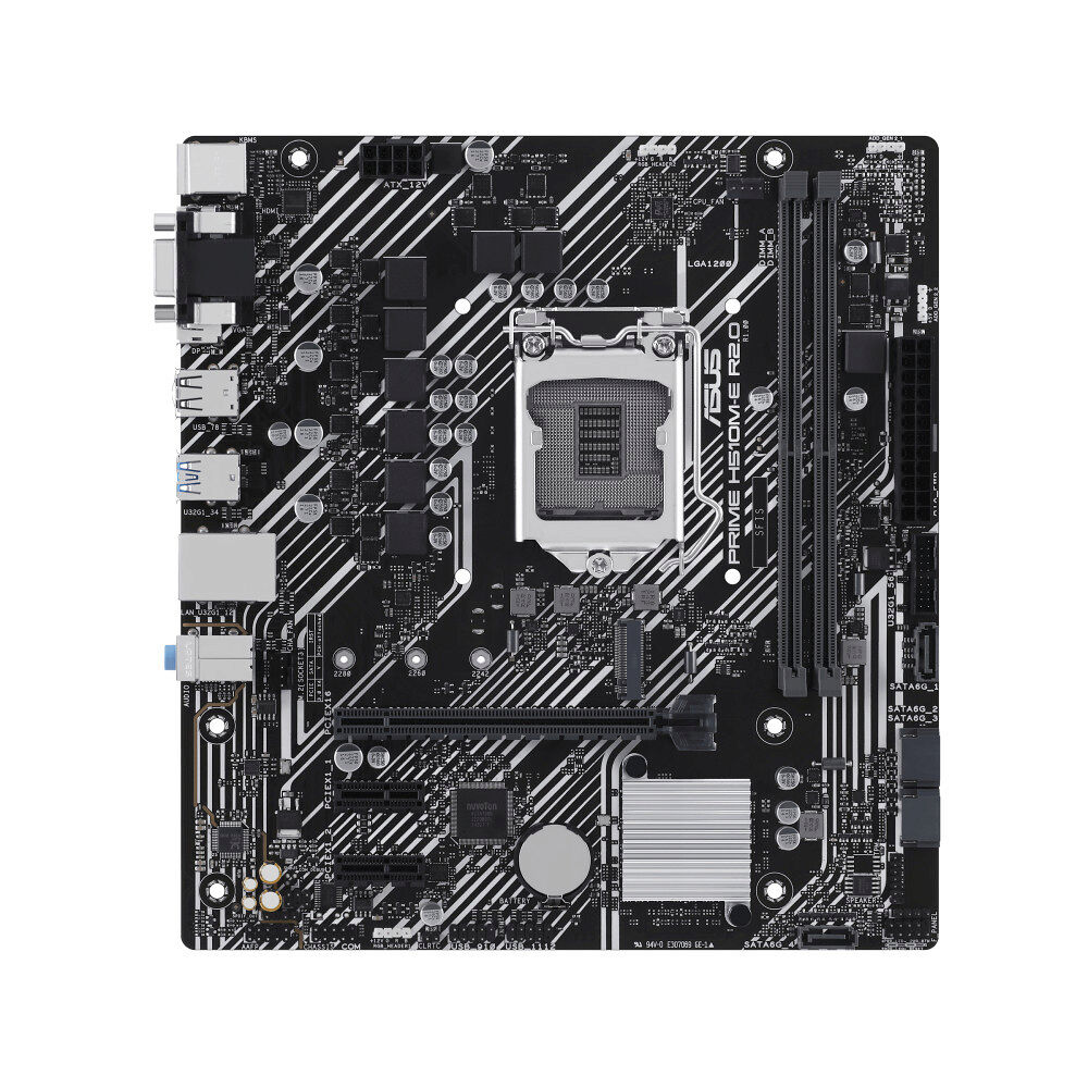 ASUSTeK COMPUTER ASUS PRIME H510M-E R2.0 - moderkort - micro ATX - LGA1200-uttag - H470