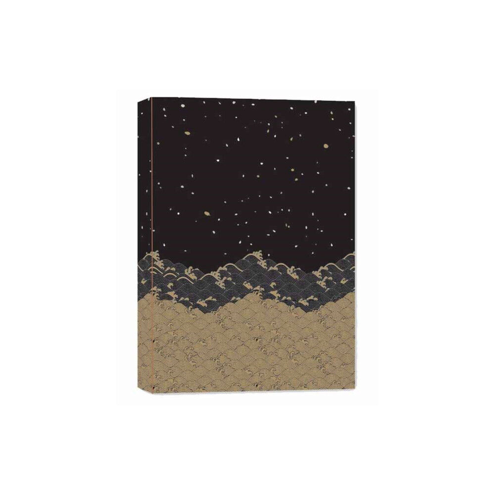 Tuttle Publishing Golden Waves Dotted Hardcover Journal (inbunden, eng)