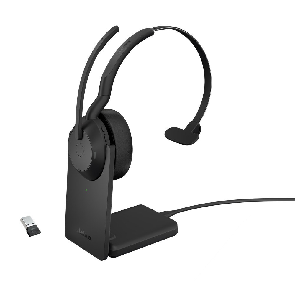 Jabra Jabra Evolve2 55 UC Mono - headset - med laddningsställ