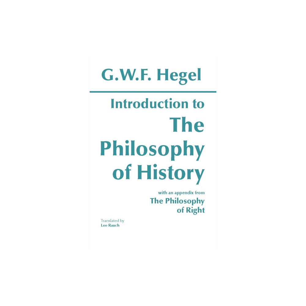 Hackett Publishing Co, Inc Introduction to the Philosophy of History (häftad, eng)