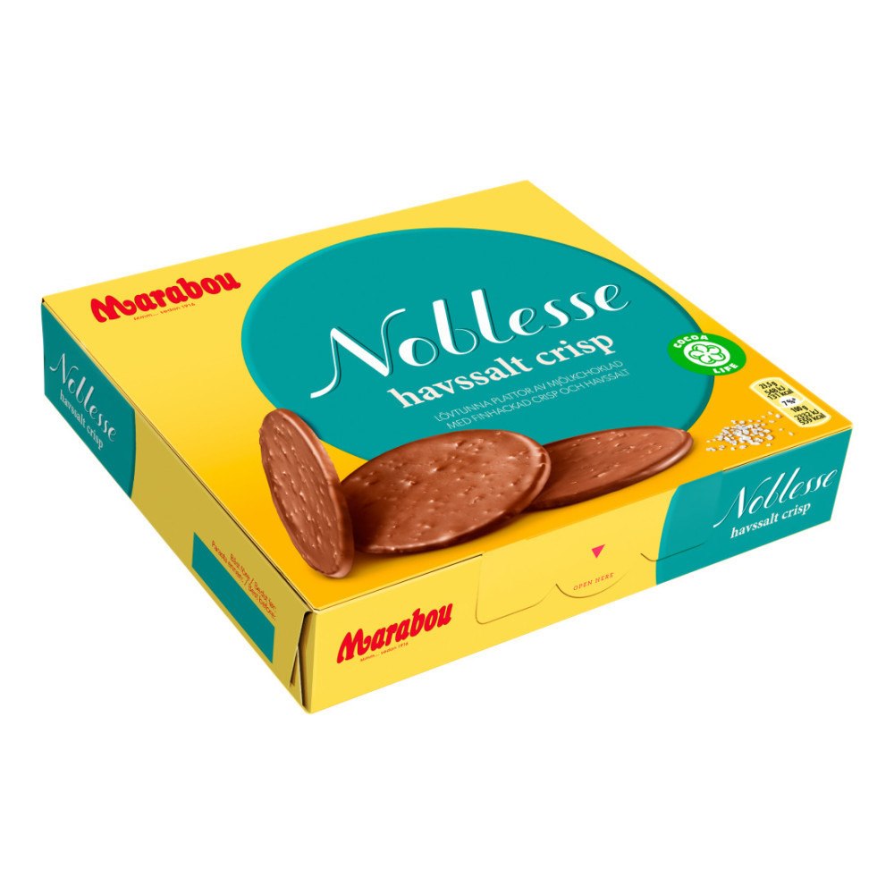 Marabou Noblesse Havssalt Crisp 150 g (Utgånget datum)