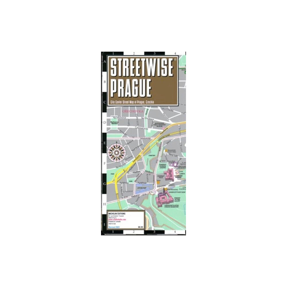 Michelin Editions Des Voyages Streetwise Prague Map - Laminated City Center Street Map of Prague, Czech-Republic