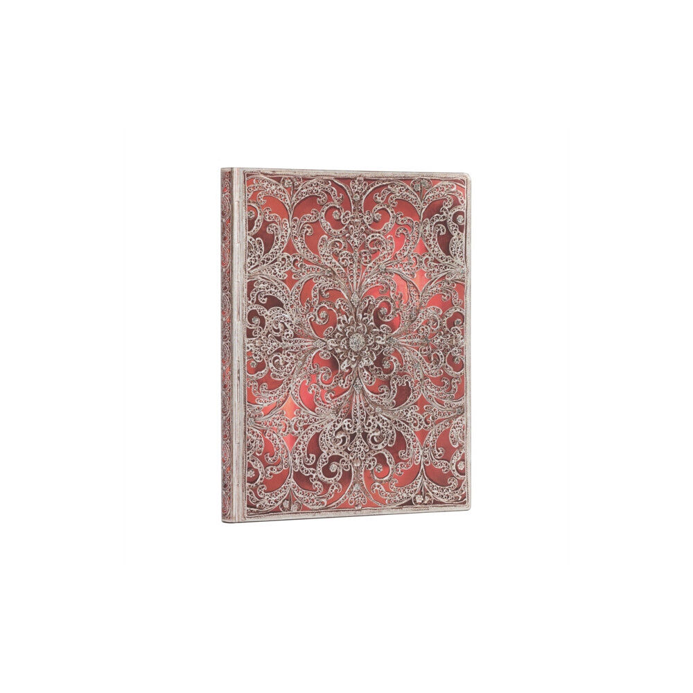 paperblanks Garnet (Silver Filigree Collection) Ultra Unlined Softcover Flexi Journal (häftad, eng)