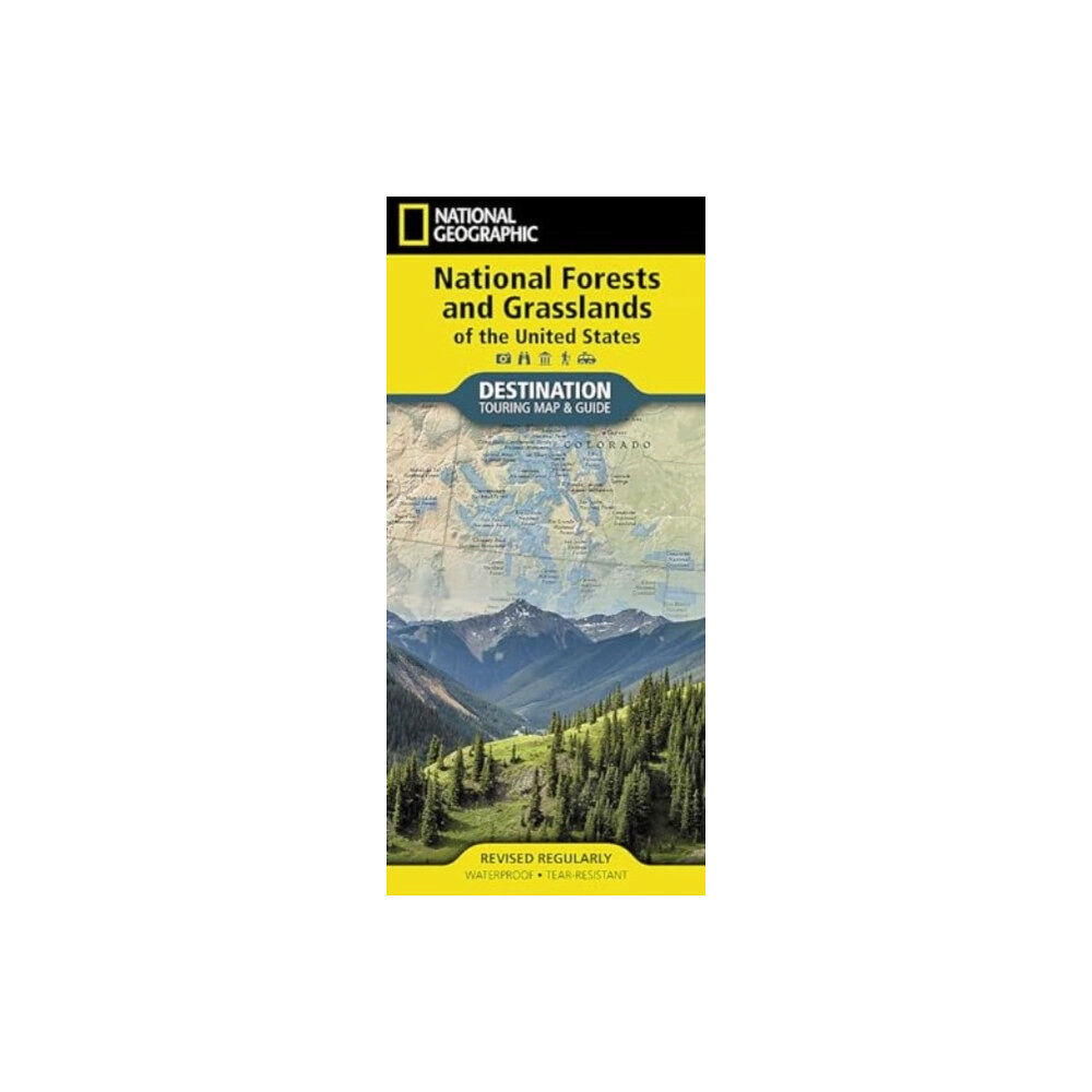 National Geographic Maps National Forests and Grasslands of the United States Map