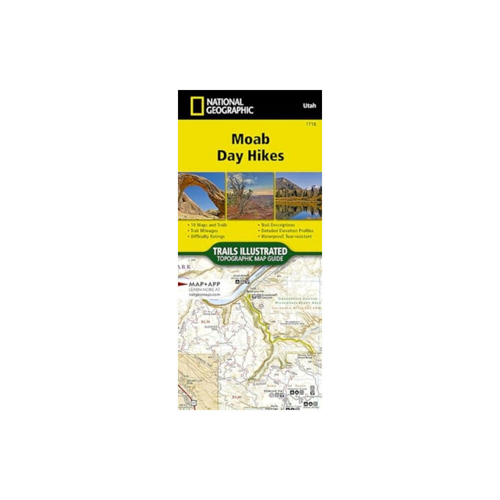 National Geographic Maps Moab Day Hikes Map Guide