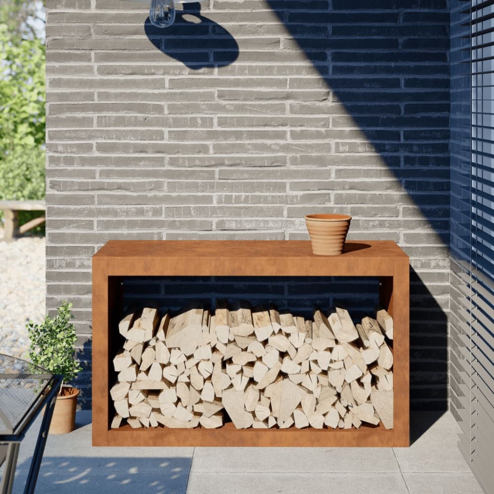 vidaXL Vedställ 100x40x60 cm väderbeständigt stål