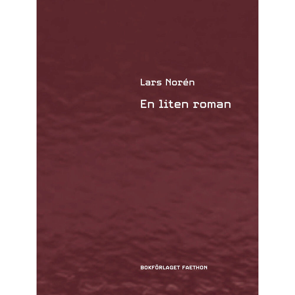 Lars Norén En liten roman (inbunden)