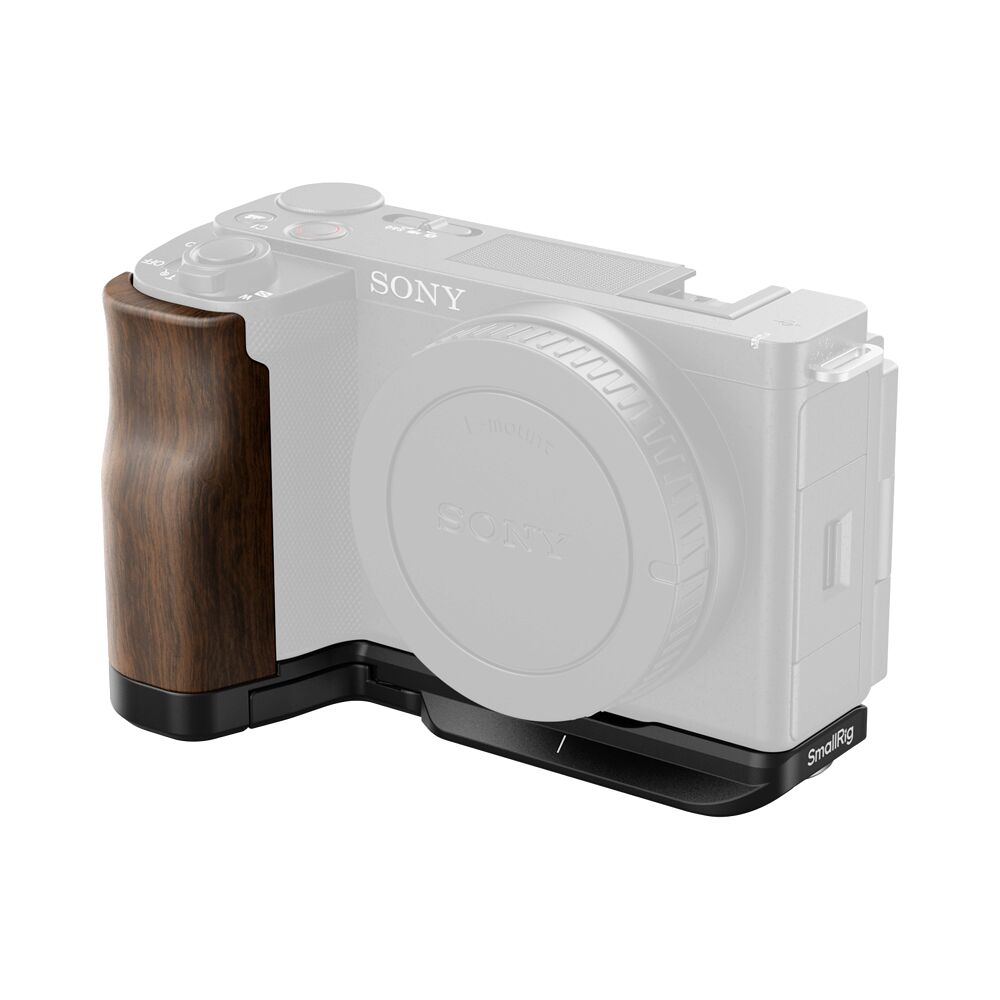 SMALLRIG SmallRig 4864 L-Shape Mount Plate with Wooden Handle for Sony ZV-E10 II