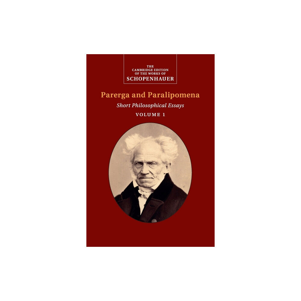 Cambridge University Press Schopenhauer: Parerga and Paralipomena: Volume 1 (häftad, eng)