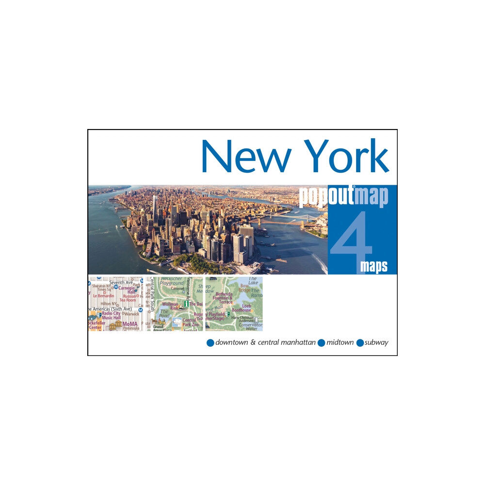 Heartwood Publishing New York PopOut Map - pocket size, pop up map of new york city