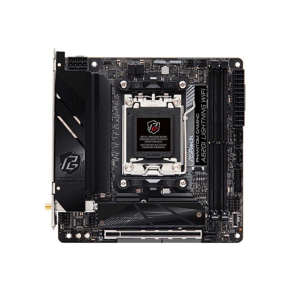 ASRock ASRock A620I LIGHTNING WIFI - moderkort - mini ITX - Socket AM5 - AMD A620