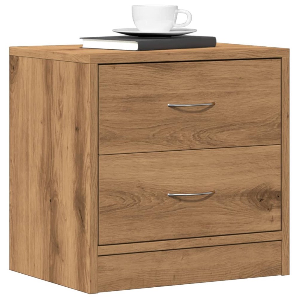 vidaXL Sängbord ek 40x30x40 cm konstruerat trä