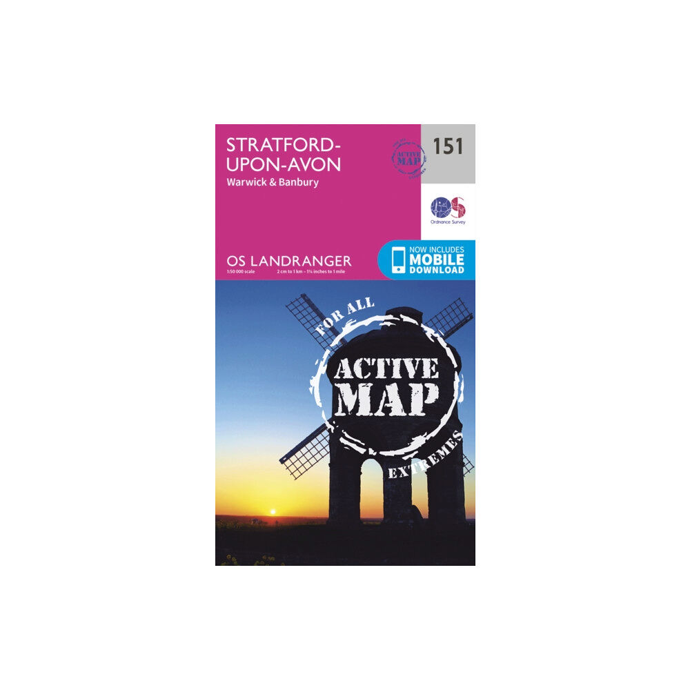 Ordnance Survey Stratford-Upon-Avon, Warwick & Banbury