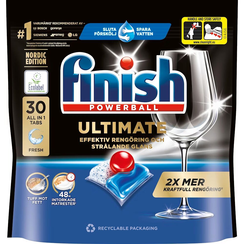 Finish Ultimate Maskindiskmedel 30 tabletter