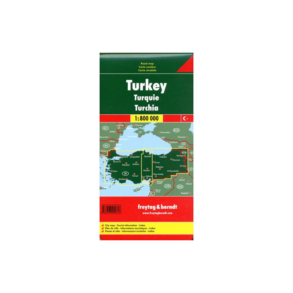 Freytag-Berndt Turkey Road Map 1:800 000