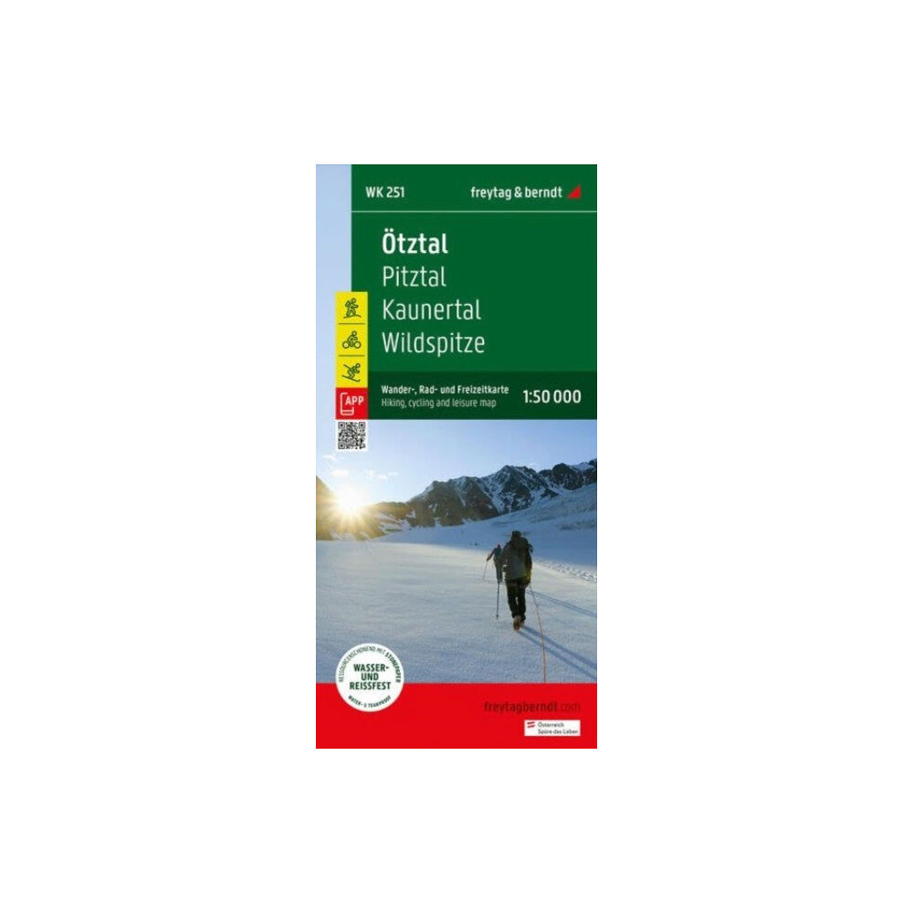 Freytag-Berndt Otztal Hiking, Cycling and Leisure Map