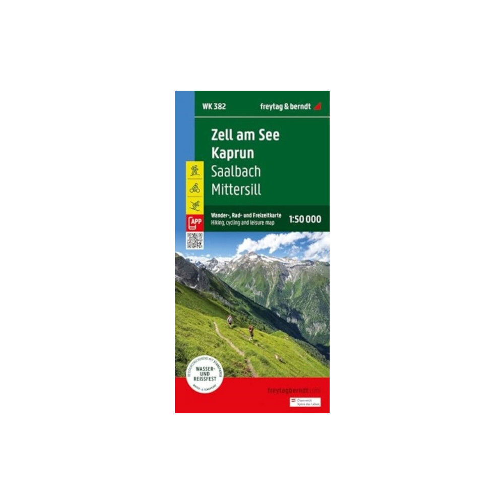 Freytag-Berndt Zell am See -  Kaprun  Hiking, Cycling and Leisure Map