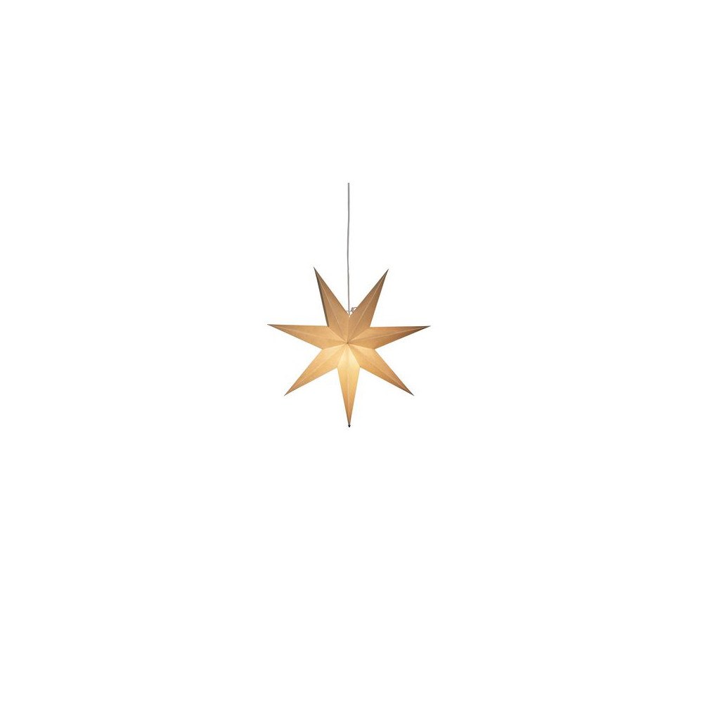 KONSTSMIDE Pappersstjärna Star 60cm greige
