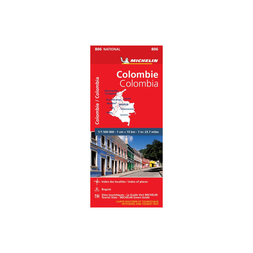 Michelin Editions Des Voyages Colombia - Michelin National Map 806