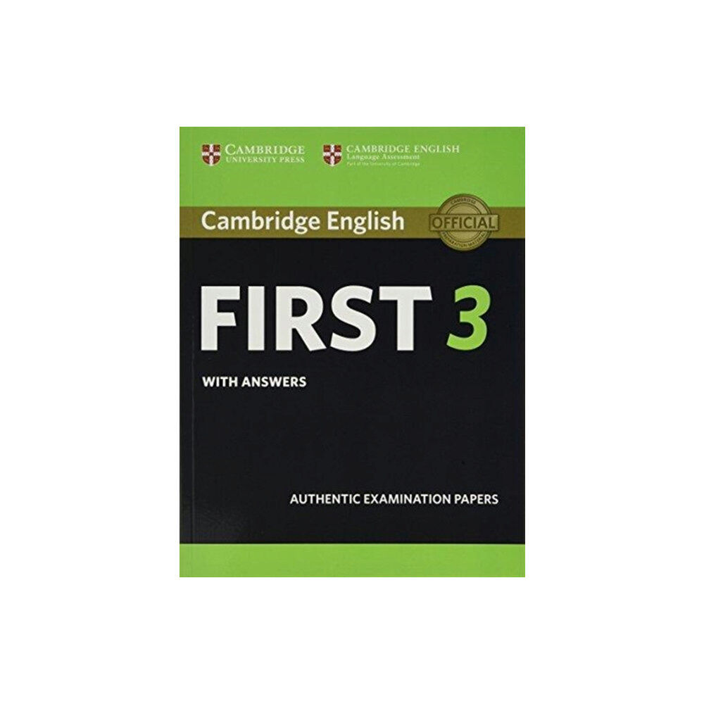 Cambridge University Press Cambridge English First 3 Student's Book with Answers (häftad, eng)