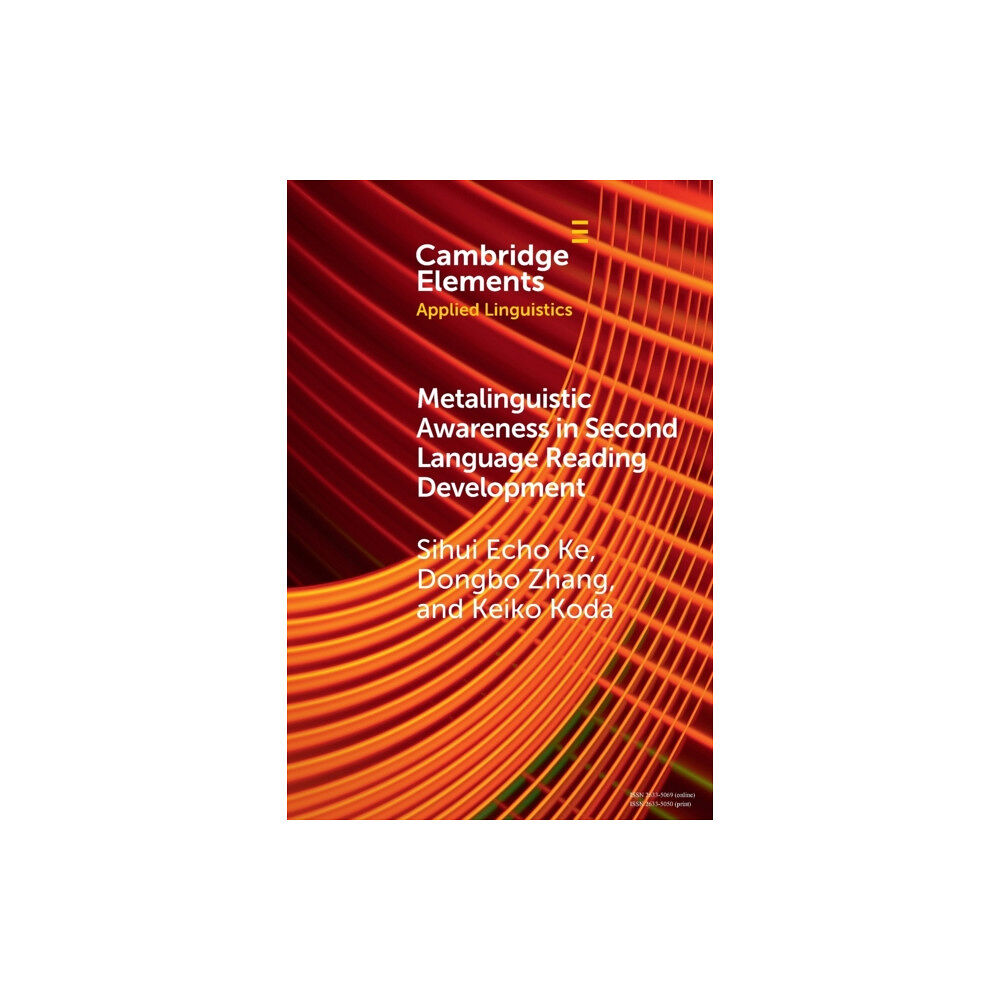 Cambridge University Press Metalinguistic Awareness in Second Language Reading Development (häftad, eng)