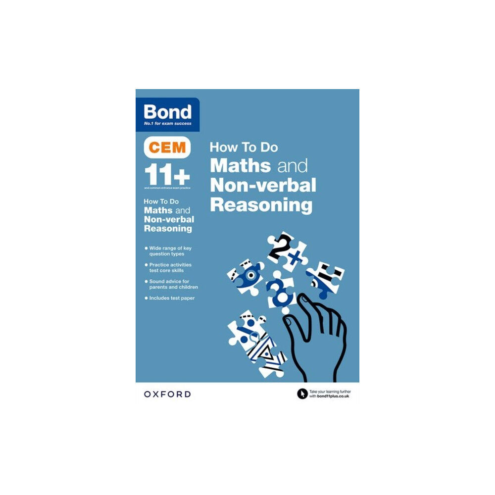 Oxford University Press CEM How To Do: Bond 11+ Maths and Non-verbal Reasoning (for Cambridge Select Insight) (häftad, eng)