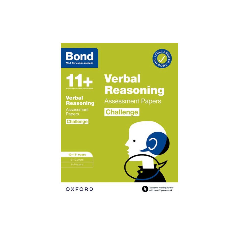 Oxford University Press Bond 11+ Verbal Reasoning Challenge Assessment Papers 10-11 years: Ready for the 2025 exam (for GL Assessment & other 11...